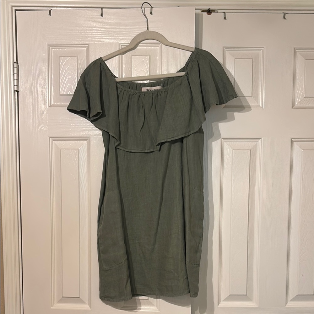 The Impeccable Pig Green Mini Dress